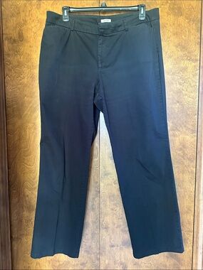 Dockers Ideal Fit Black Women's Straight-Leg Dress Trousers